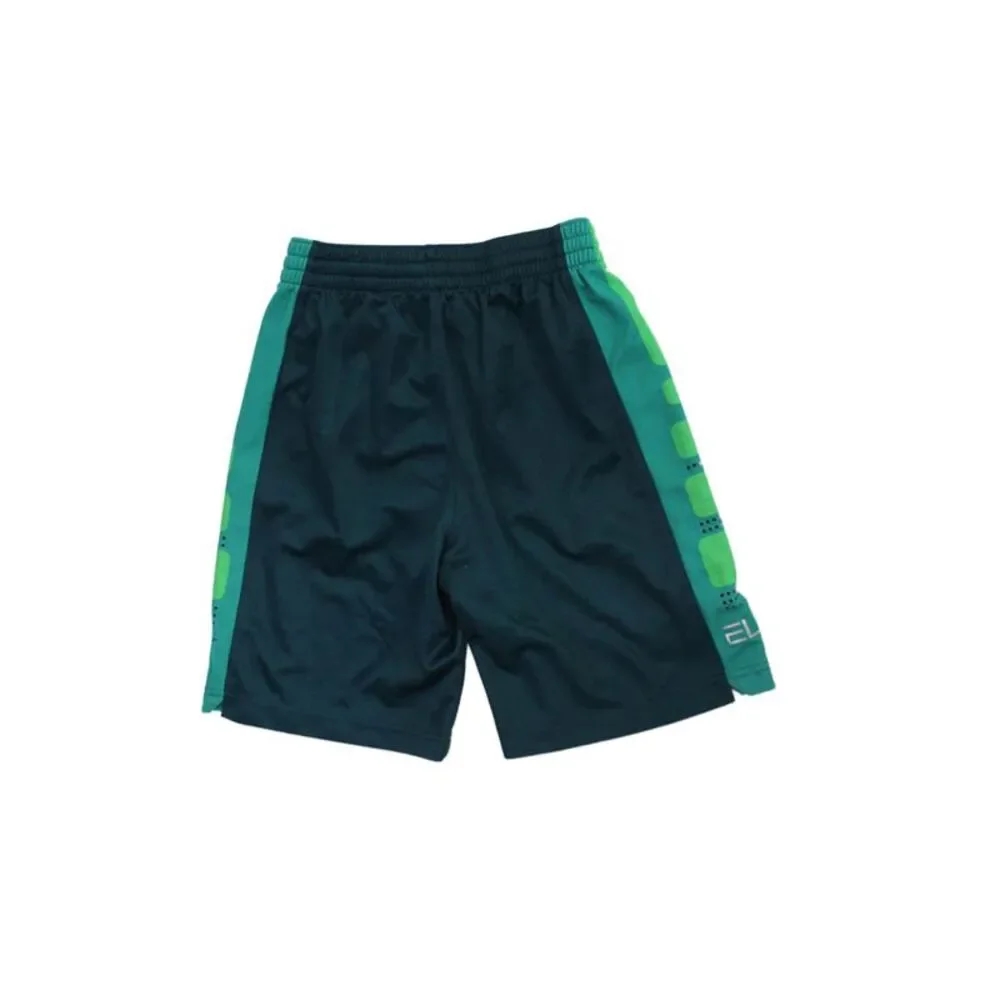 Nike Childrens Boys Basketball Shorts Blue Green Size Medium